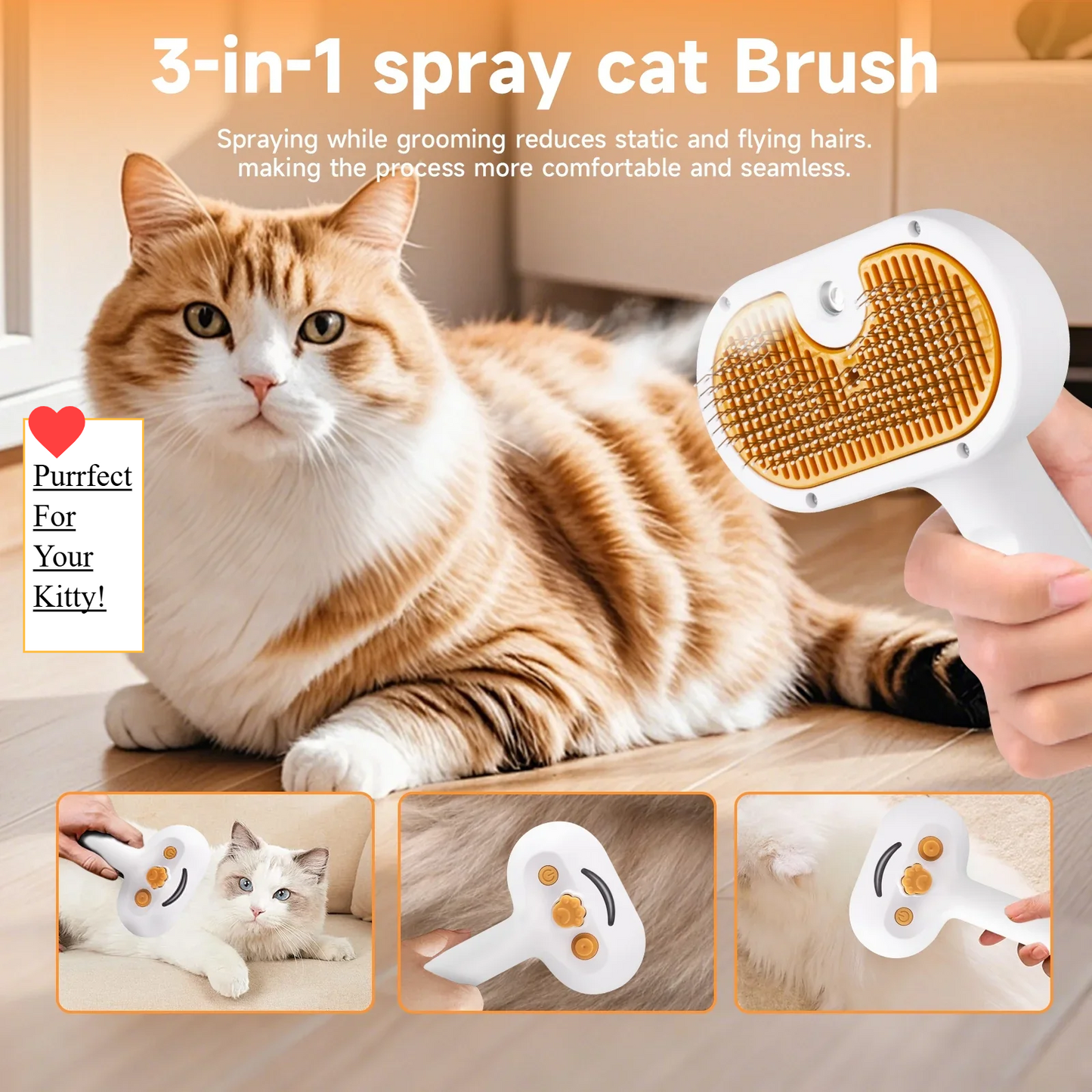 Mistly AquaBrush | 3-in-1 Brush for Dogs & Cats